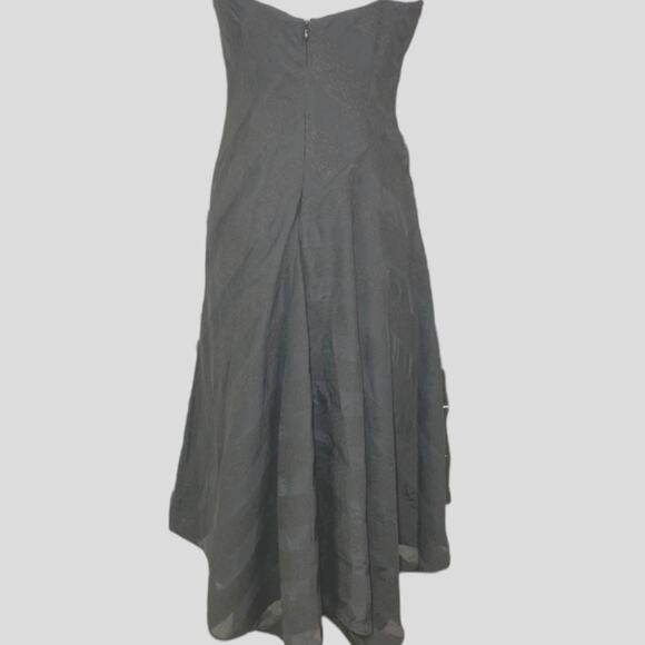 Keepsake the Label Unbroken Midi Dress Black Women Small NWT Handkerchief Hem - Picture 10 of 12